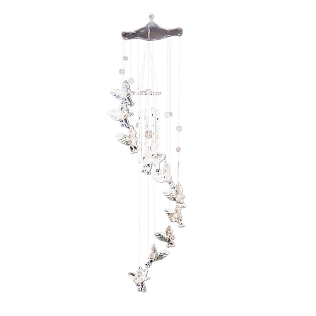 Campanas de viento con forma de ángel de amor para colgar en la cama, el hogar, campanillas de viento impermeables, decoración para patio al aire libre y jardín.
