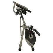 Exerpeutic 400XL Folding Foldable Recumbent Exercise Bike with Pulse
