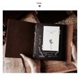 thumbnail image 4 of Photo Album Vintage Leather Scrapbook Wedding Guest Diy Memories Book Refillable Black Pages Birthday Gift Anniversary Present, 4 of 5