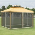 thumbnail image 2 of Outsunny 10' x 13' Gazebo Replacement Mosquito Netting Screen Walls, 2 of 10
