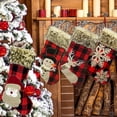 thumbnail image 3 of Medias navideñas con patrón de alce clásico, tela no tejida, accesorios de fotografía, medias para chimenea, decoración de árboles, 3 of 5