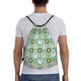thumbnail image 2 of Kdxio Chicken Laying Eggs Print Drawstring Backpack Bag,Waterproof Draw String Back Sack, Gym Drawstring Bags Swim Bag For Unisex, 2 of 9