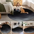 thumbnail image 5 of Night Stars Moon Round Area Rug 3Ft Washable Small Circle Rugs for Kitchen Entryway, Modern Abstract Art Cloud Fog Non-Slip Carpet Floor Mats Indoor Outdoor Carpet Runner Aesthetic Home Decor, 5 of 8
