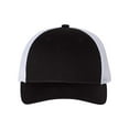 thumbnail image 2 of Richardson Low Pro Trucker Cap, M-L, Black-White, 2 of 3