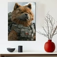thumbnail image 5 of Chow Chow Wall Art Soilder Dog Posters - Chow Chow Dog Canvas Wall Art For Bedroom Decor - Boho Bedroom Decor - Mens Gifts Unique, 5 of 6