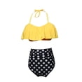 thumbnail image 3 of Parent-child Bikini Set Summer Vest High Waist Shorts Swimsuit Beach Swimwear, 3 of 4