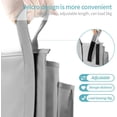 thumbnail image 2 of Bed Organizer Storage Bag 8 Pockets Dorm Room Essentials for College Students as Dorm Bunk Bed Accessories Bedside Handrail Pockets Organizer for Bunk Bed Shelf (Grey), 2 of 7