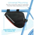 thumbnail image 4 of Aduro Sport Bicycle Bike Storage Bag Triangle Saddle Frame Pouch for Cycling Red, 4 of 7