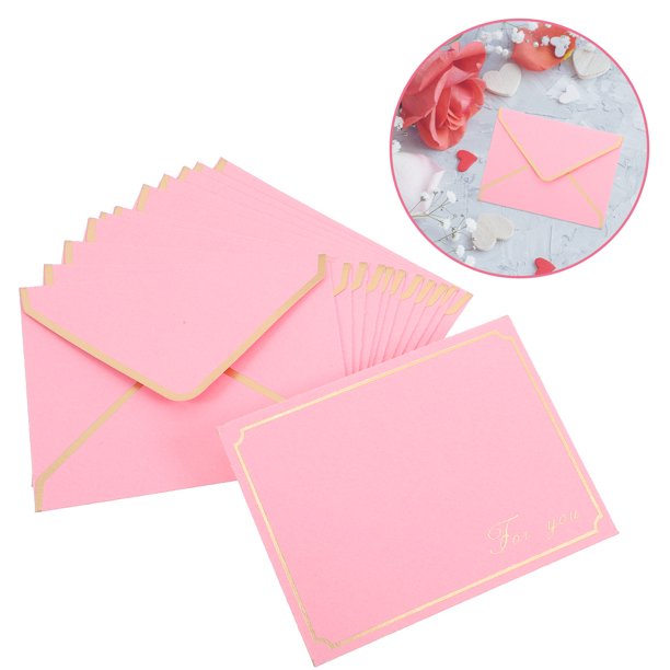 unbranded 50Ud Sobres De Papel Rosa Para Invitaciones Para Bodas Y Celebraciones Especiales