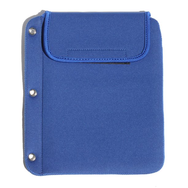 3RING BINDER TABLET CUBBIE™! LIGHTWEIGHT PROTECTIVE NEOPRENE CASE FOR IPADS & TABLETS BLUE