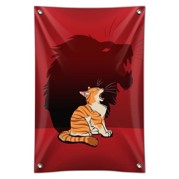 Little Kitten Lion Roar Home Business Office Sign