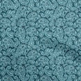 thumbnail image 1 of oneOone Cotton Silk Dark Teal Green Fabric Asian Batik Paisley Sewing Fabric By The Yard Printed Diy Clothing Sewing Supplies 42 Inch Wide, 1 of 4