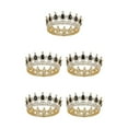 thumbnail image 3 of VONKY Alloy Exquisite Craft And Delicate Pattern Rhinestone For Wedding Or Bridal Electroplated Gold + black 5Set, 3 of 6