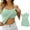 Turquoise, variant on TQWQT Bra Tank Tops for Women Camisole Adjustable Spaghetti Strap Shelf Bras Yoga Workout Basic Cami Undershirts Turquoise S