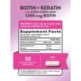 thumbnail image 2 of Suplemento de biotina Nature's Truth de 5000 mcg con queratina 50 cápsulas, 2 of 7
