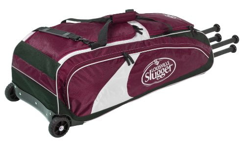 maroon baseball bag