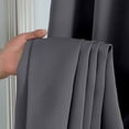 thumbnail image 6 of OVZME Grey Blackout Window Curtains 84 inch Length for Bedroom Living Room, Thermal Insulated with Rod Pocket Room Darkening Curtain Drapes, W40 x L84 inch, Set of 2 Panels, Grey, 6 of 8
