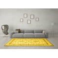 thumbnail image 3 of Ahgly Company Indoor Round Persian Yellow Traditional Area Rugs, 3' Round, 3 of 4