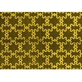thumbnail image 1 of Ahgly Company Machine Washable Indoor Rectangle Oriental Yellow Industrial Area Rugs, 2' x 4', 1 of 4