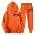 thumbnail image 3 of Hoodie Sweatshirt Tracksuit Oversized Jogger Sweatpants Men's Tracksuit Jogging Sweat Suits 2 Piece Casual Outfit Athletic Suit Set (Orange, XXXL), 3 of 4