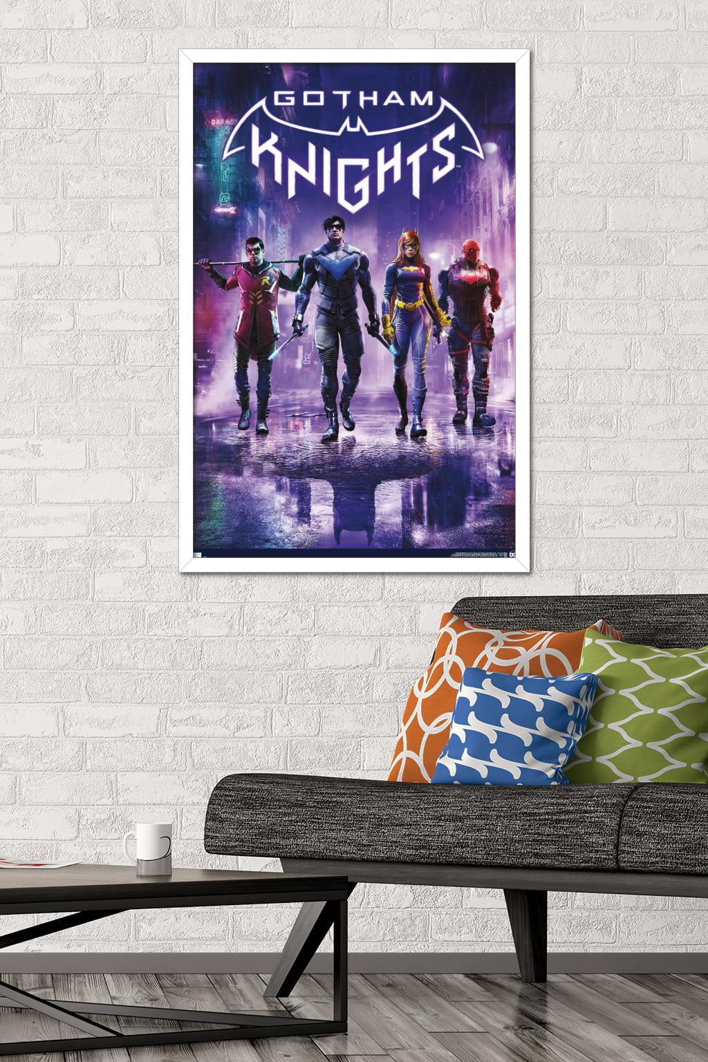 DC Comics Gotham Knights - Key Art Wall Poster, 22.375" x 34" Framed
