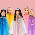 thumbnail image 2 of Princess Dress Up Clothes Cape Skirt Toys,Easter Birthday Gift for 3-12Y, 2 of 4