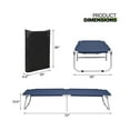 thumbnail image 2 of Portable Military Fold Up Camping Bed Cot, Folding Tent Camping Cot Bed with Free Storage Bag, Navy, 2 of 5