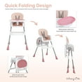 thumbnail image 4 of Dream On Me Portable 2-in-1 Table Talk Baby High Chair, Convertible, Compact and Light Weight, Pink, 4 of 39