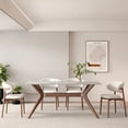 thumbnail image 4 of Rectangular Wood Dining Table Rock Slab Combination Modern Simple Chinese Household Dining Tables Mesa Plegable Furniture QF50DT My Lux Decor Round, 4 of 10