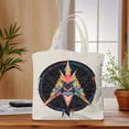 thumbnail image 3 of Vibrant Geometric Star Tote Bag - Colorful Canvas Bag with Symmetrical Design for Shopping Travel & Parties, 3 of 6