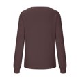 thumbnail image 5 of Long Sleeve Sweater for Women Basic V-Neck Pullover Outfits Outdoor 2025 Fashion Fall Clothes Casual Shirts Comfort Winter Clothing, 5 of 6