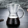 thumbnail image 6 of Pour Over Coffee Maker Stainless Steel Filter, Coffee Dripper Brewer, High Heat Resistant Carafe, also for Camping, Hiking,black, 6 of 8
