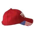 thumbnail image 3 of Trump Hat Make America Great Again – MAGA Hat with American Flag - Donald Trump 2024 High Quality Cap - Red, 3 of 4