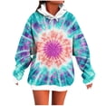 thumbnail image 2 of FDGIU Women's 2025 Hoodies - Long Sleeve Crewneck Pullover Sweatshirts with Pockets, Plus Size Fleece Loose Fit Fall Fashion, 2 of 5