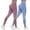 Coffee, variant on 2 Pcs High Waisted Mesh Yoga Pants for Women, Breathable Seamless Workout Leggings, Tummy Control Running Gym Tights with 4-Way Stretch for Gym, Yoga and Casual Wear-Beige