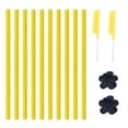 thumbnail image 1 of Graflsoa Self-Locking Foam Hair Rollers Set with Steel Combs & Clips for Curly Styles - Yellow, 1 of 4