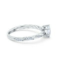 thumbnail image 7 of Vintage Twisted Marquise Wedding Engagement Ring Size-5 CZ 925 Sterling Silver, 7 of 7