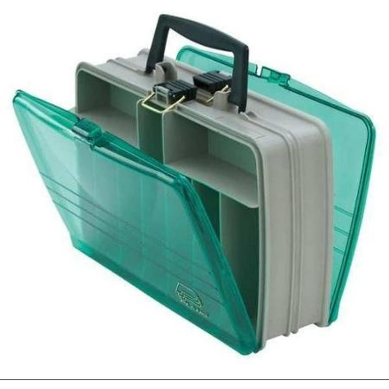 Plano Synergy Double Sided Fishing Satchel Tackle Box, Green