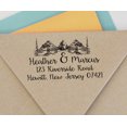 thumbnail image 2 of Printtoo Personalized Mountain & Pine Tree Monogram Address Invitation Self-Inking Rubber Stamp, 2 of 6