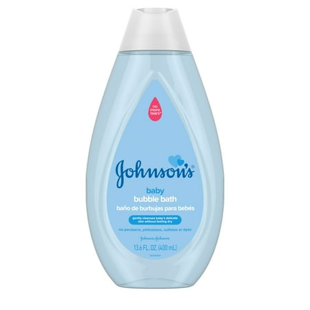 Johnson's Gentle Tear-Free Baby Bubble Bath, Paraben-Free, Hypoallergenic, 13.6 fl. oz (Pack of 2)