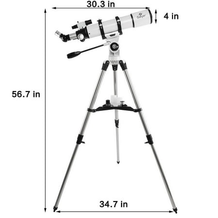 Gskyer 600x90mm AZ 90mm f/6.7 Refractor Telescope with 3 Eyepieces, Remote