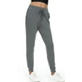thumbnail image 3 of Women's Joggers Pants Active Sweatpants Cotton Tapered Workout Yoga Lounge Track Pants with Pockets,Dark Grey 2XL, 3 of 9
