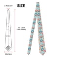 thumbnail image 3 of Naloa Colorful Donut Print Solid Color Tie Formal Necktie for Men，Suitable for business, daily life, work, 3 of 5