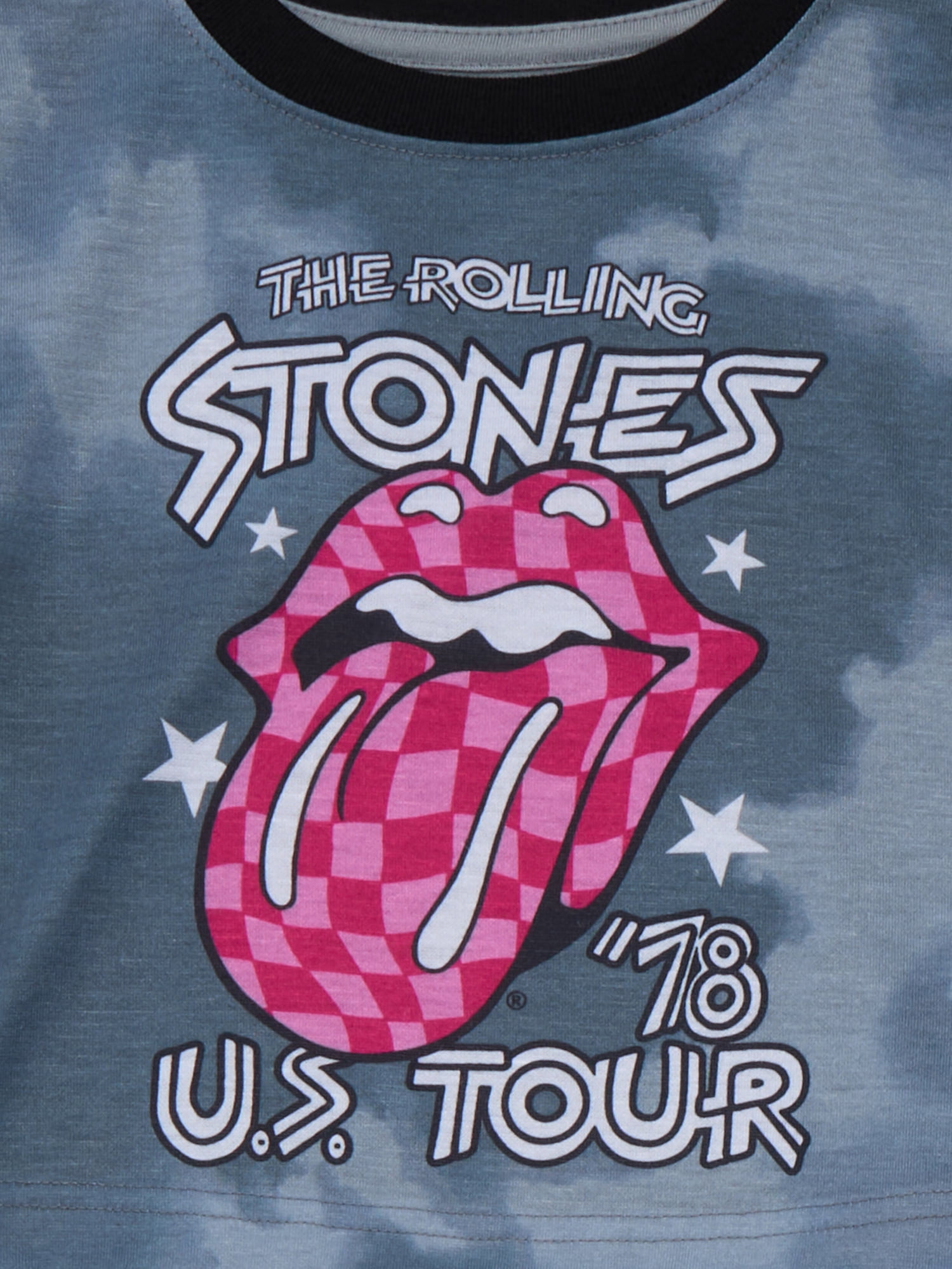 The Rolling Stones Girls Long Sleeve Top and Pants Pajama Set, 2-Piece, Size 4-12