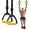 Yellow, variant on Gymnastic Rings, Gymnastic Rings Equipment, Pull-up Gymnastic Rings, Home Gymnastic Rings no-Punch bar Lanyard for Training Workouts