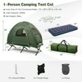 Goplus 1Person Compact Portable PopUp Tent/Camping Cot w/ Air
