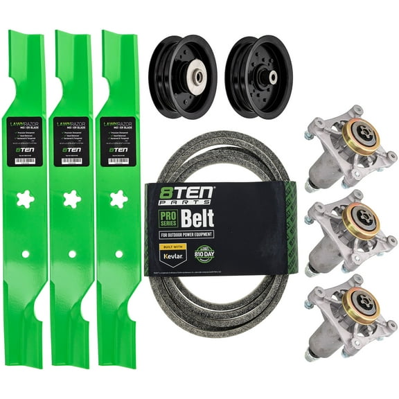 8TEN Blade Spindle Belt Idler Kit for Husqvarna 54 inch YTH2454 MK1005515