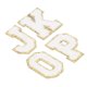 thumbnail image 4 of 26 Uds. Parches de letras de la A a la Z, parches de letras blancas, parches de costura bordados de reparación decorativos personalizados DIY, 4 of 8