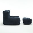 thumbnail image 5 of Comfortable Bean Bag for Adults - Super Soft Lazy Sofa Chair with Memory Foam & Ottoman, Indoor Modern Focus Bean Bag Chair for Living Room, Bedroom, Apartment (Mosha Velvet, High-Density Foam), 5 of 11