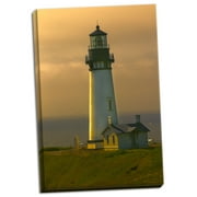 Gango Home Decor Yaquina Head Lighthouse by George Johnson (Ready to Hang); One 24x36in Hand-Stretched Canvas